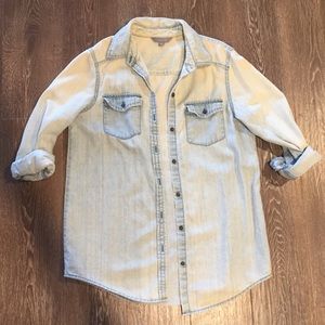 Light blue denim shirt